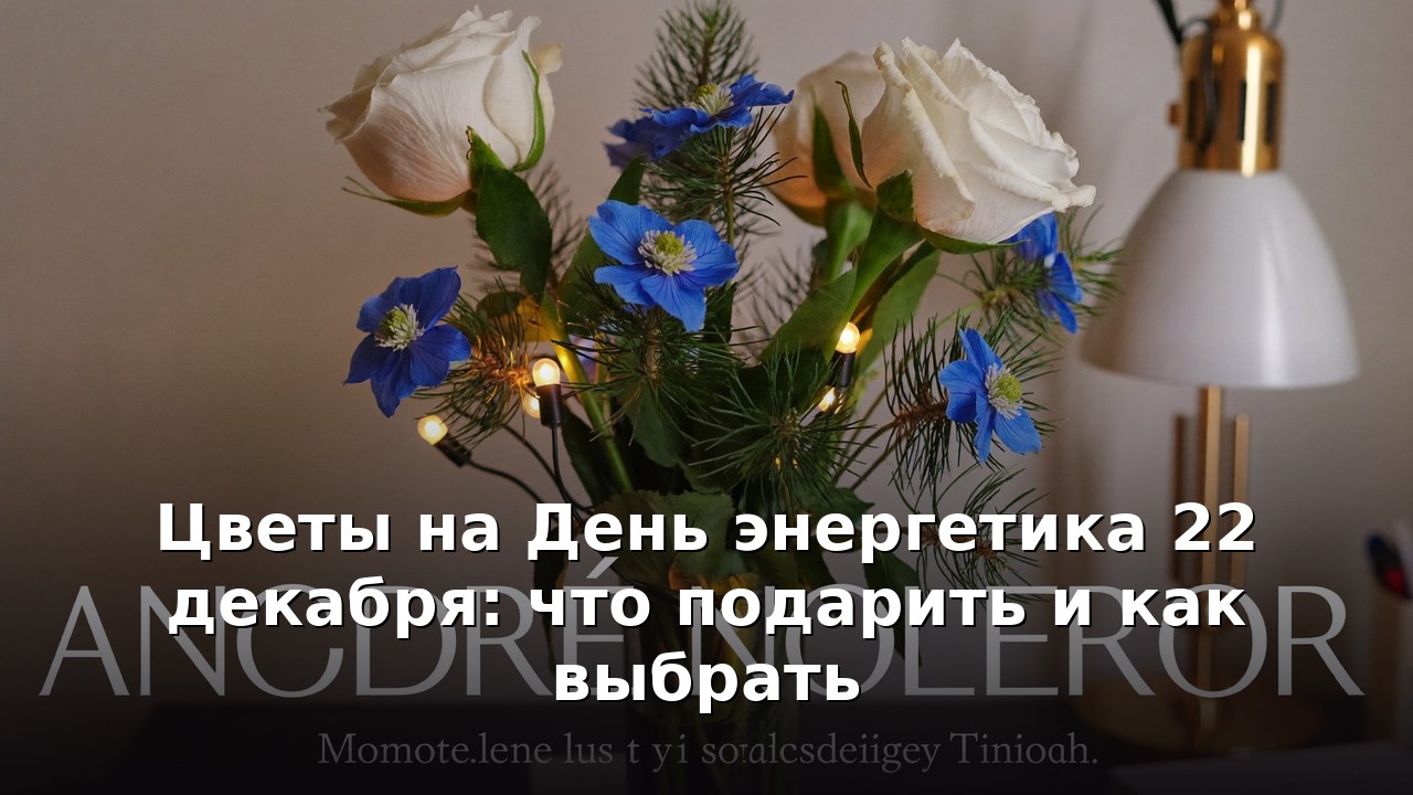 Цветы на День энергетика 22 декабря: что подарить и как выбрать