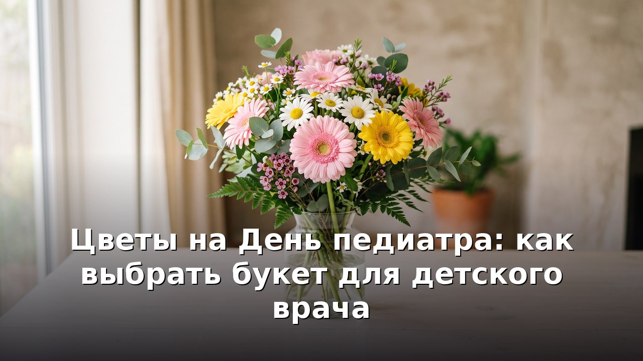 Цветы на День педиатра: как выбрать букет для детского врача
