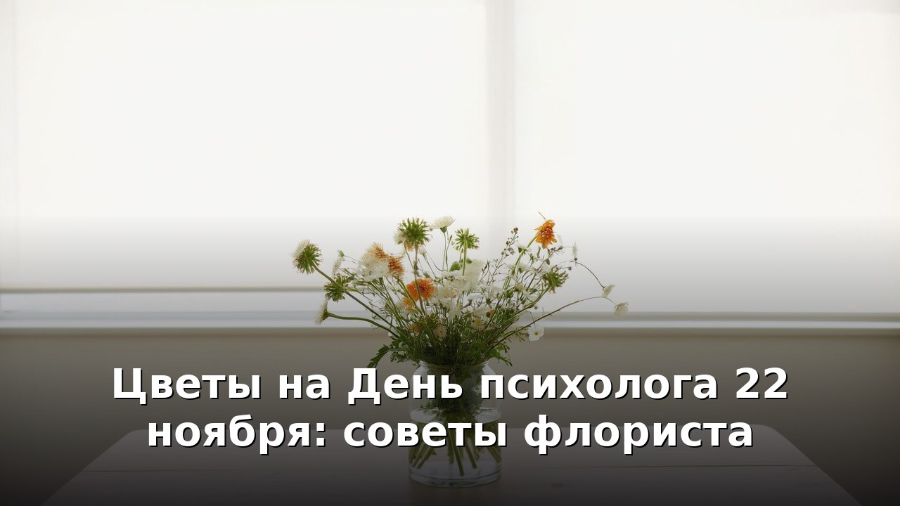 Цветы на День психолога 22 ноября: советы флориста