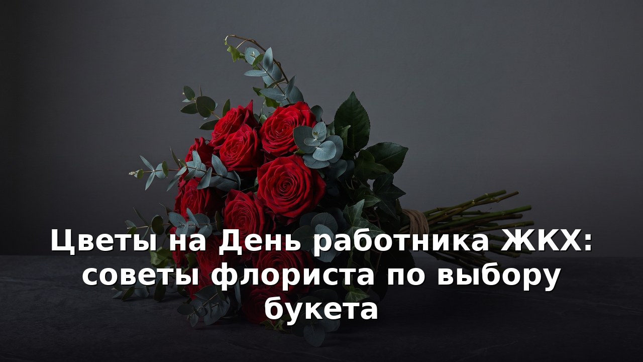 Цветы на День работника ЖКХ: советы флориста по выбору букета