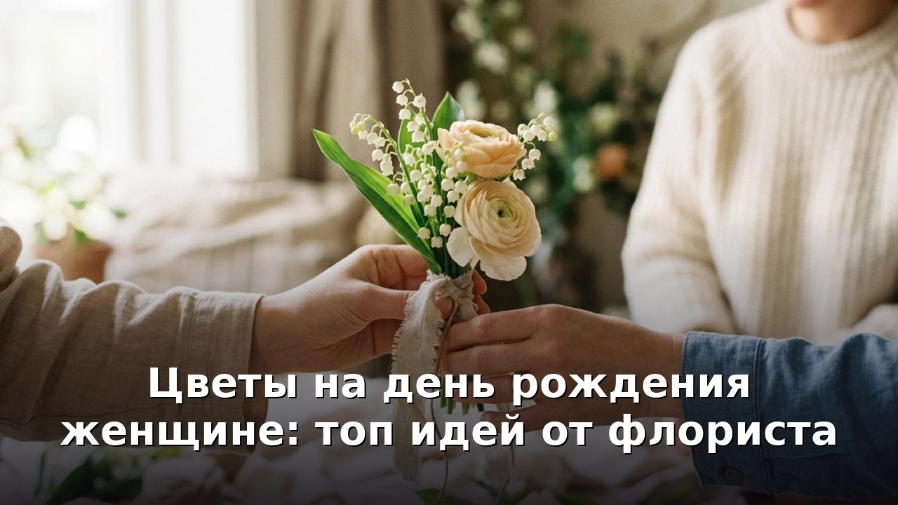 Цветы на день рождения женщине: топ идей от флориста
