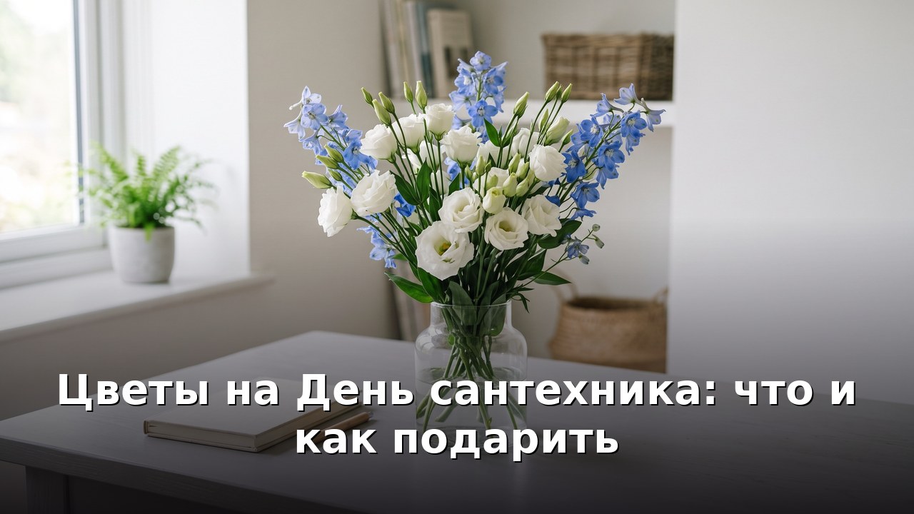 Цветы на День сантехника: что и как подарить