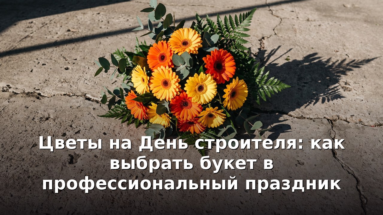 Цветы на День строителя: как выбрать букет в профессиональный праздник