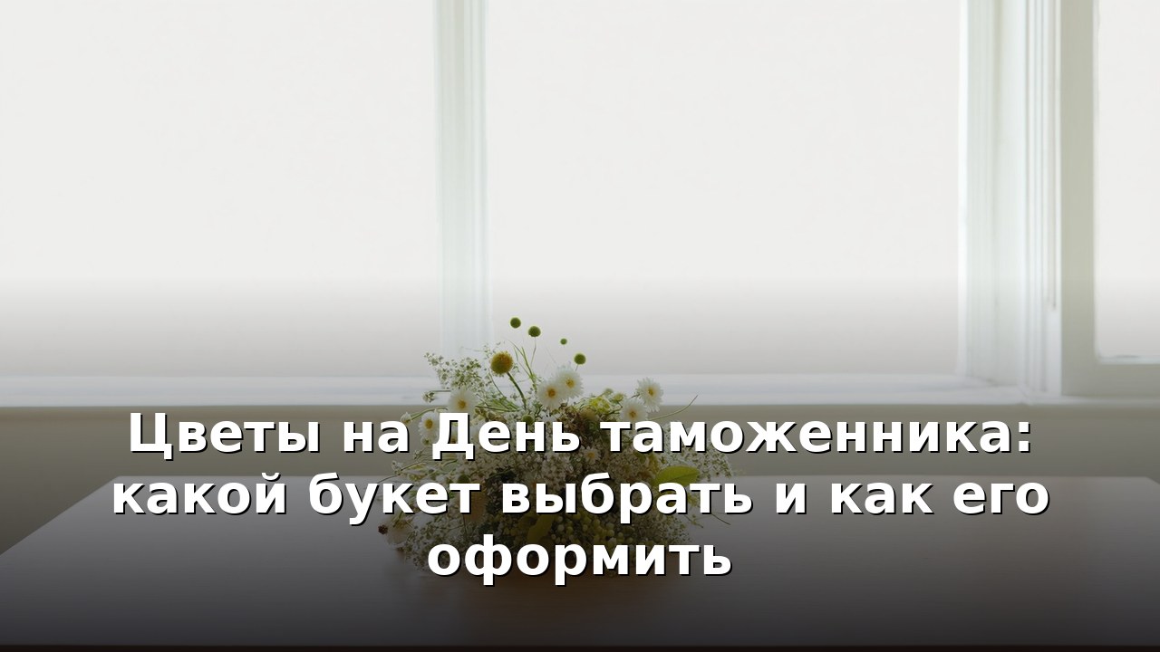 Цветы на День таможенника: какой букет выбрать и как его оформить
