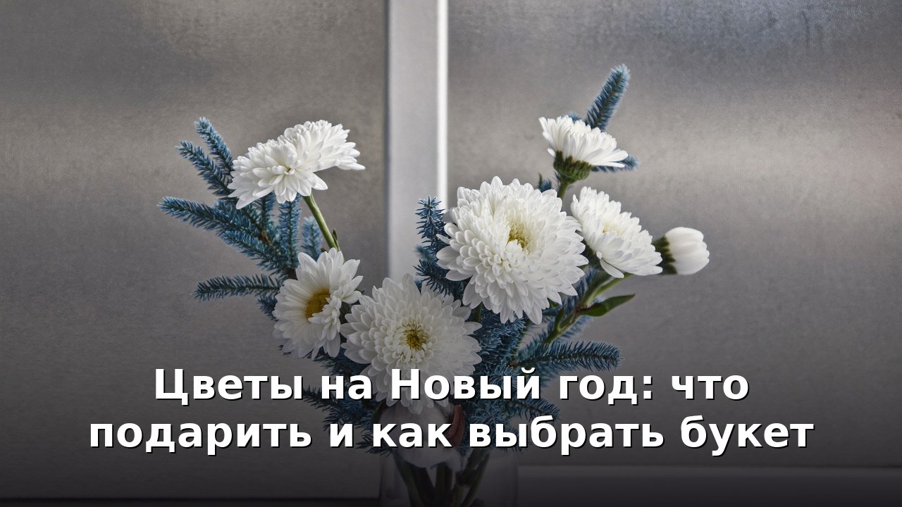 Цветы на Новый год: что подарить и как выбрать букет