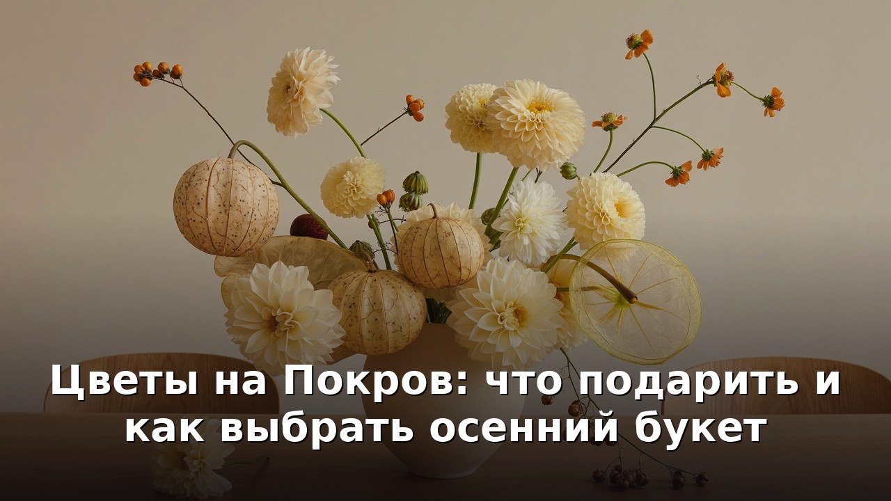 Цветы на Покров: что подарить и как выбрать осенний букет