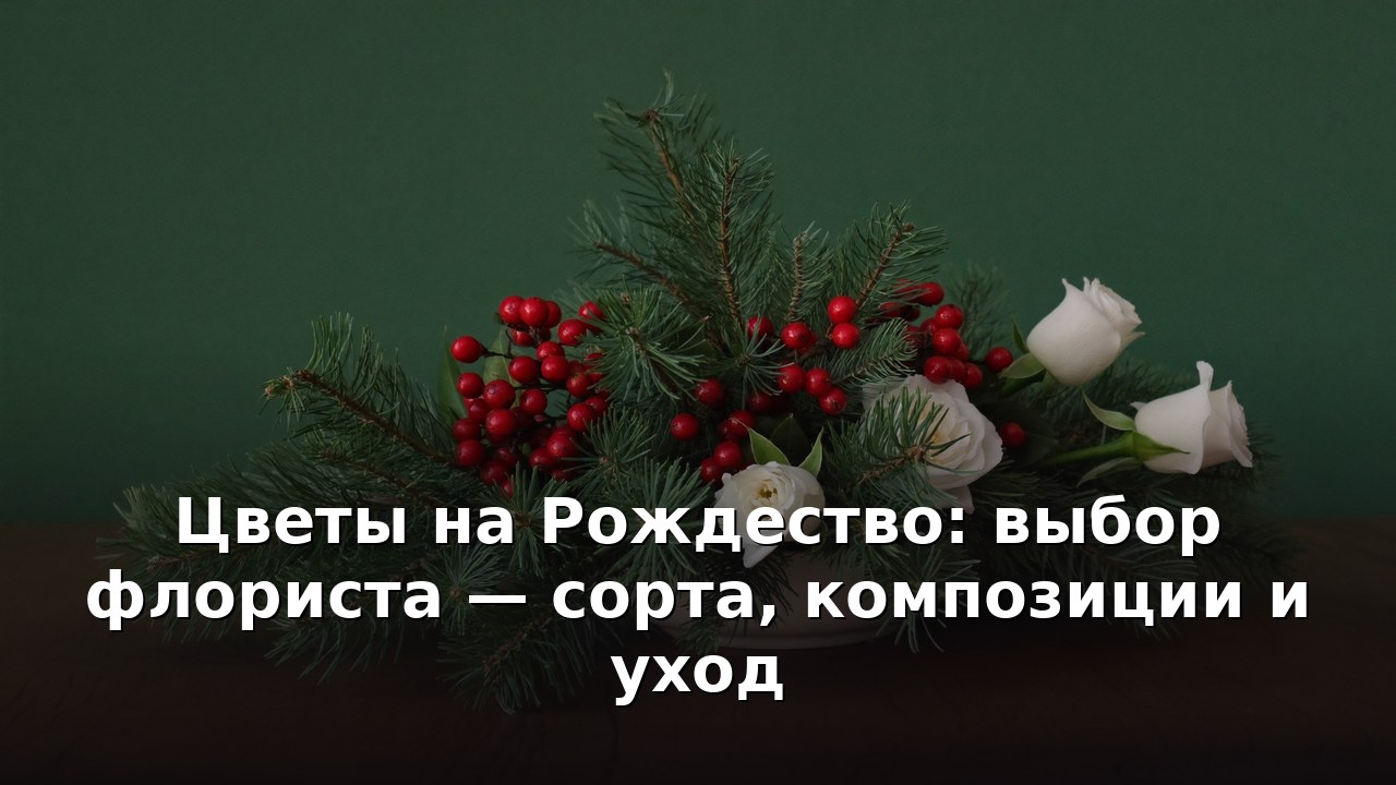 Цветы на Рождество: выбор флориста — сорта, композиции и уход