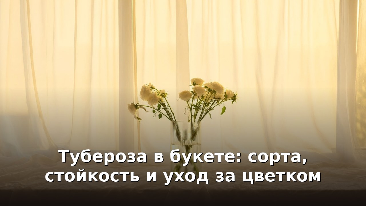 Тубероза в букете: сорта, стойкость и уход за цветком