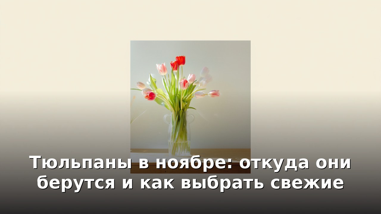 Тюльпаны в ноябре: откуда они берутся и как выбрать свежие