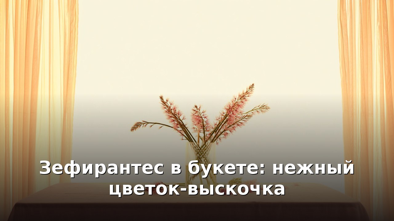 Зефирантес в букете: нежный цветок-выскочка