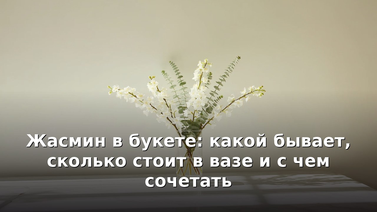Жасмин в букете: какой бывает, сколько стоит в вазе и с чем сочетать
