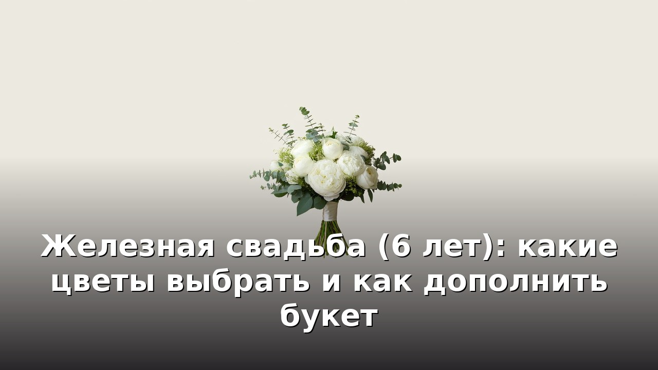 Железная свадьба (6 лет): какие цветы выбрать и как дополнить букет