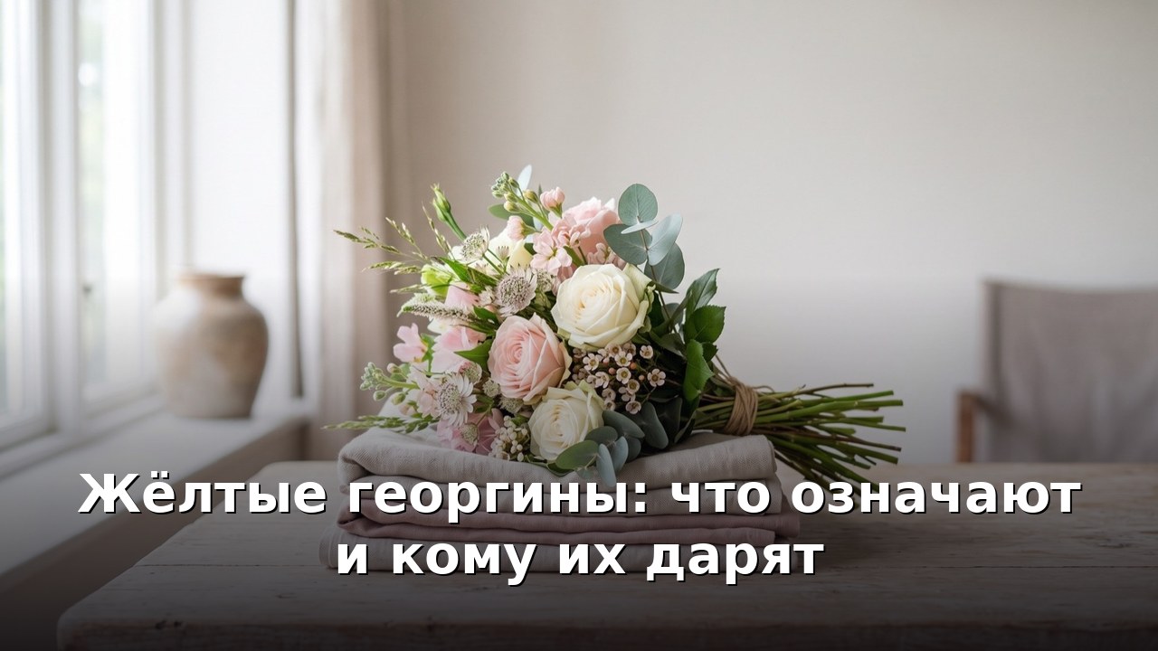Жёлтые георгины: что означают и кому их дарят
