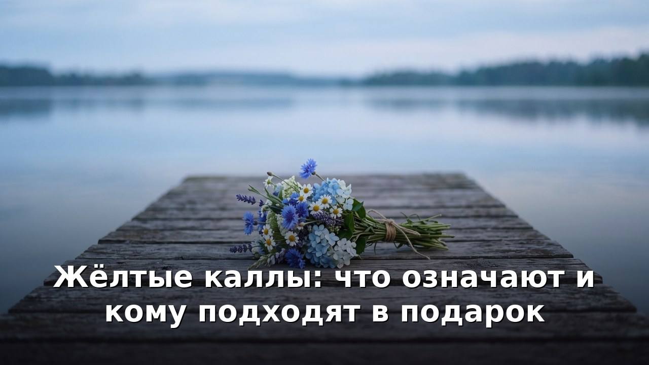 Жёлтые каллы: что означают и кому подходят в подарок