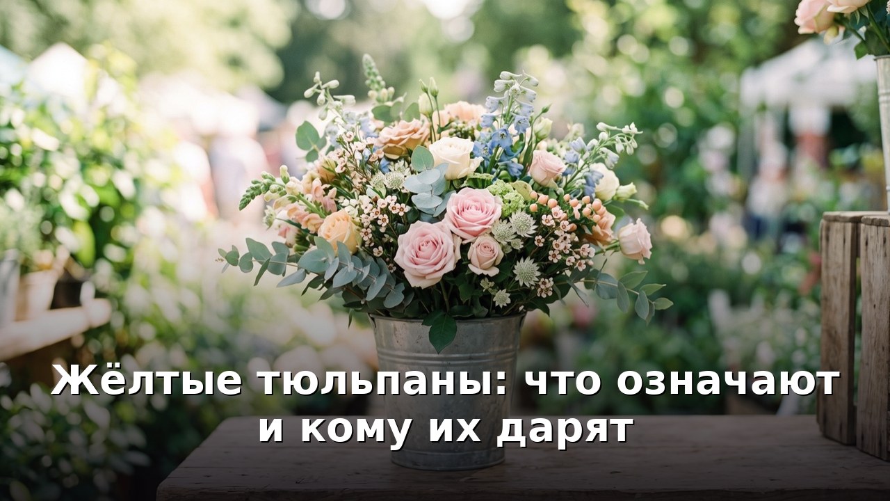 Жёлтые тюльпаны: что означают и кому их дарят
