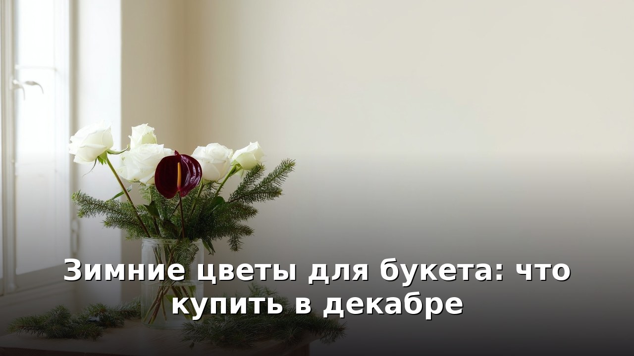 Зимние цветы для букета: что купить в декабре