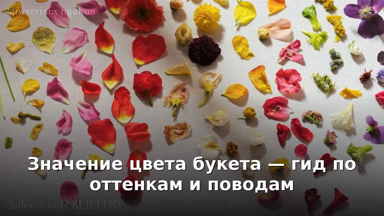 Значение цвета букета — гид по оттенкам и поводам