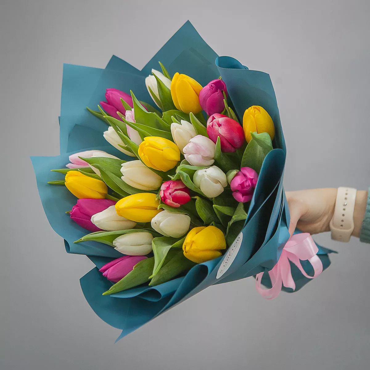 Bouquet of 25 tulips mix
