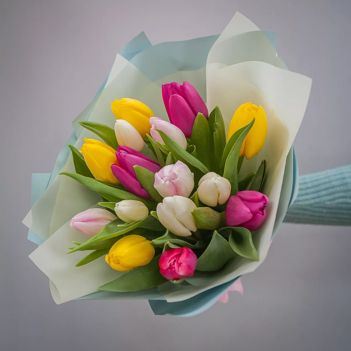 Bouquet of 15 tulips mix