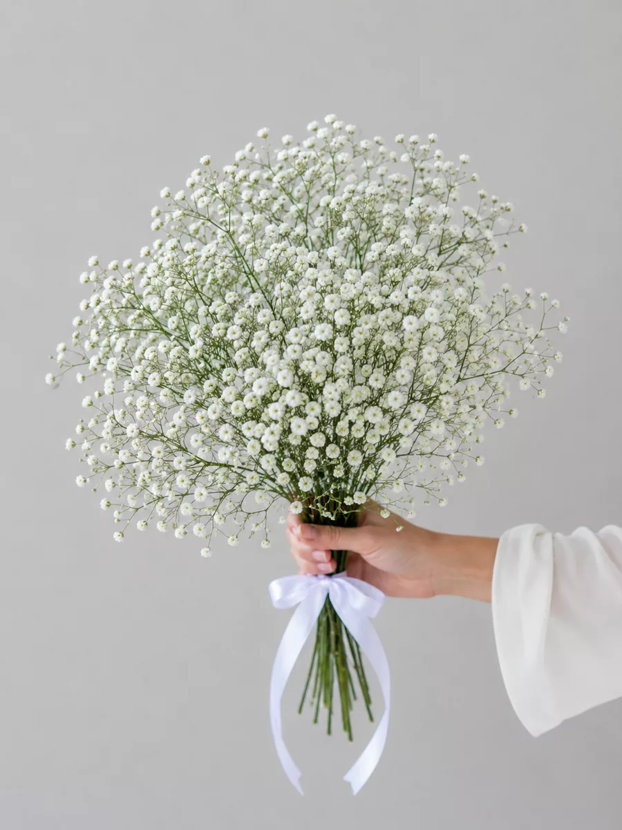 Bouquet of 3 white gypsophila