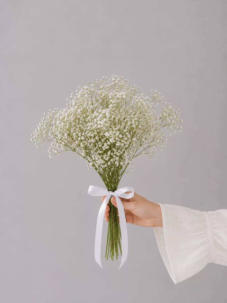 Bouquet white gypsophila