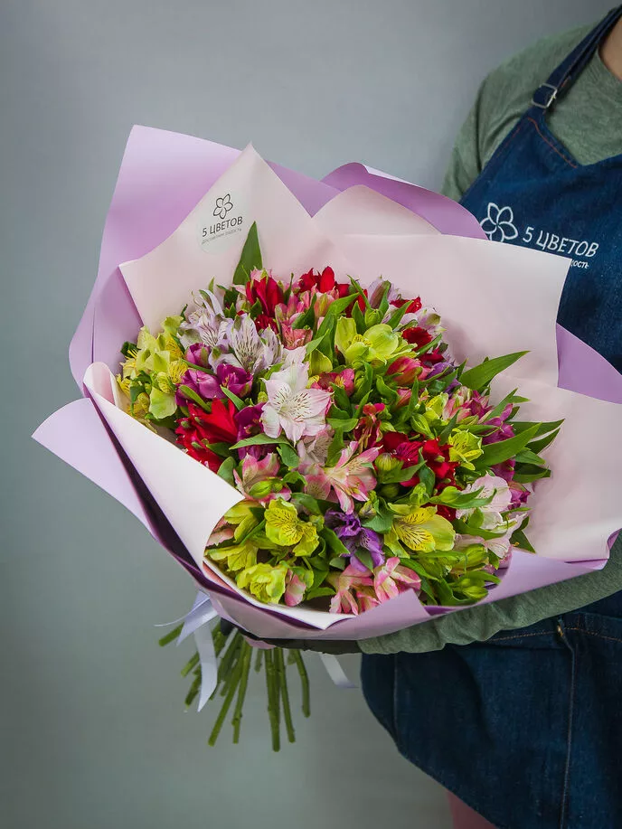 Bouquet of 25 alstroemerias mix