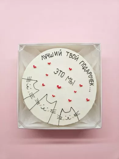Бенто-торт "Подарочек" 400г. - сникерс