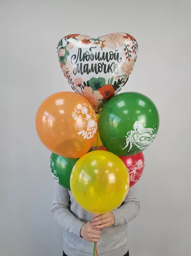 Фонтан для мамы 7 шаров