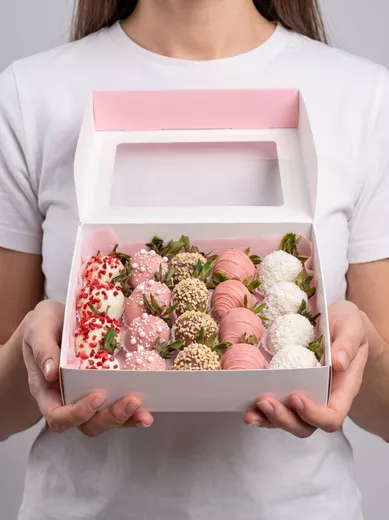 Клубника в шоколаде микс 20 штук