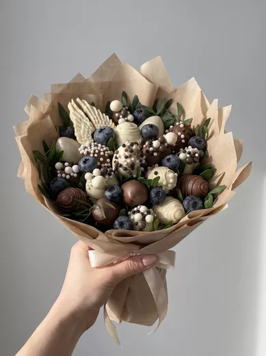 из клубники в шоколаде, , клубника в шоколаде, съедобный N37/1