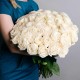 Букет из 39 белых роз 60 см
