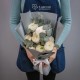 Букет из 7 белых ранункулюсов с эвкалиптом