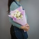 Букет из 9 белых ранункулюсов