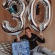 Фольгированный шар с гелием цифра "7"