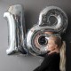 Фольгированный шар с гелием цифра "7"