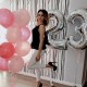 Фольгированный шар с гелием цифра "8"