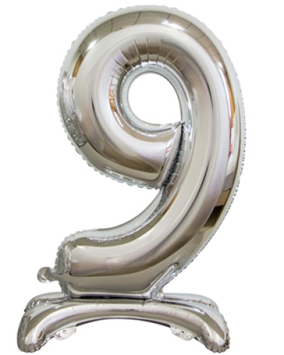 Фольгированный шар с гелием цифра "9"