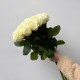 Букет цветов розы белые 21 шт, красивый букет роз 50 см, букет живых цветов, Россия