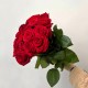 Букет цветов розы красные 17 шт 50 см, букет роз с днем рождения, букет живых цветов, Россия