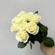 Букет из 9 белых роз 50 см, букет цветов ко дню рождения, букет живых цветов, Россия