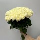 Букет белых роз из 49 шт, большой букет цветов 50 см, букет живых цветов, Россия