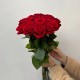 Букет красных роз из 13 шт, красивый букет роз 60 см, букет живых цветов, Россия