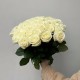 Букет из белых роз 39 шт, букет роз 60 см, красивый букет цветов, букет живых цветов, Россия