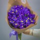 Букет из 25 синих ирисов