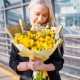 Букет из лимонных ранункулюсов 19 шт. ПРЕМИУМ