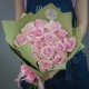 Букет из 15 нежно-розовых роз