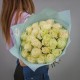 Букет из 25 белых роз, Эквадор 50 см