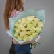 Букет из 25 белых роз, Эквадор 50 см