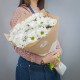 Букет из 9 кустовых хризантем в крафте