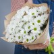 Букет из 9 кустовых хризантем в крафте